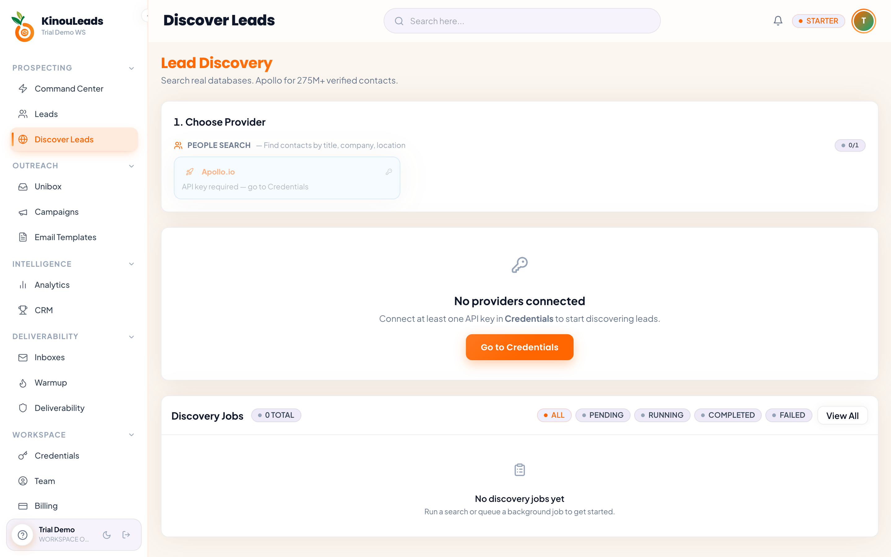 KinouLeads — Discover Leads
